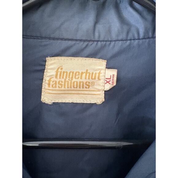 Fingerhut vintage 90s men’s flannel lined shirt size large. Tarzan Blue plaid - Picture 3 of 16